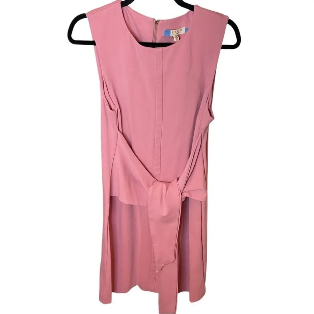 Ted Baker London Papron Tie-Front Dress, Career, Wedding Guest, Cocktails, 4